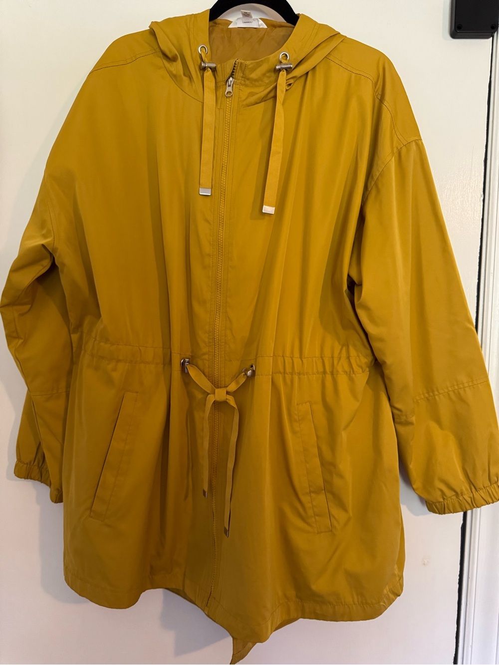 Time and Tru Mustard Hooded Utility Anorak Jacket